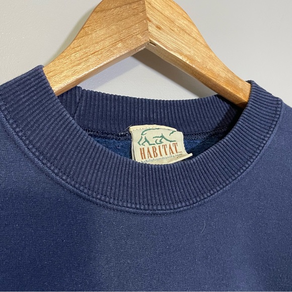 Vintage Habitat Wyoming‎ crew neck sweater with floral embroidery - XL - Picture 4 of 9